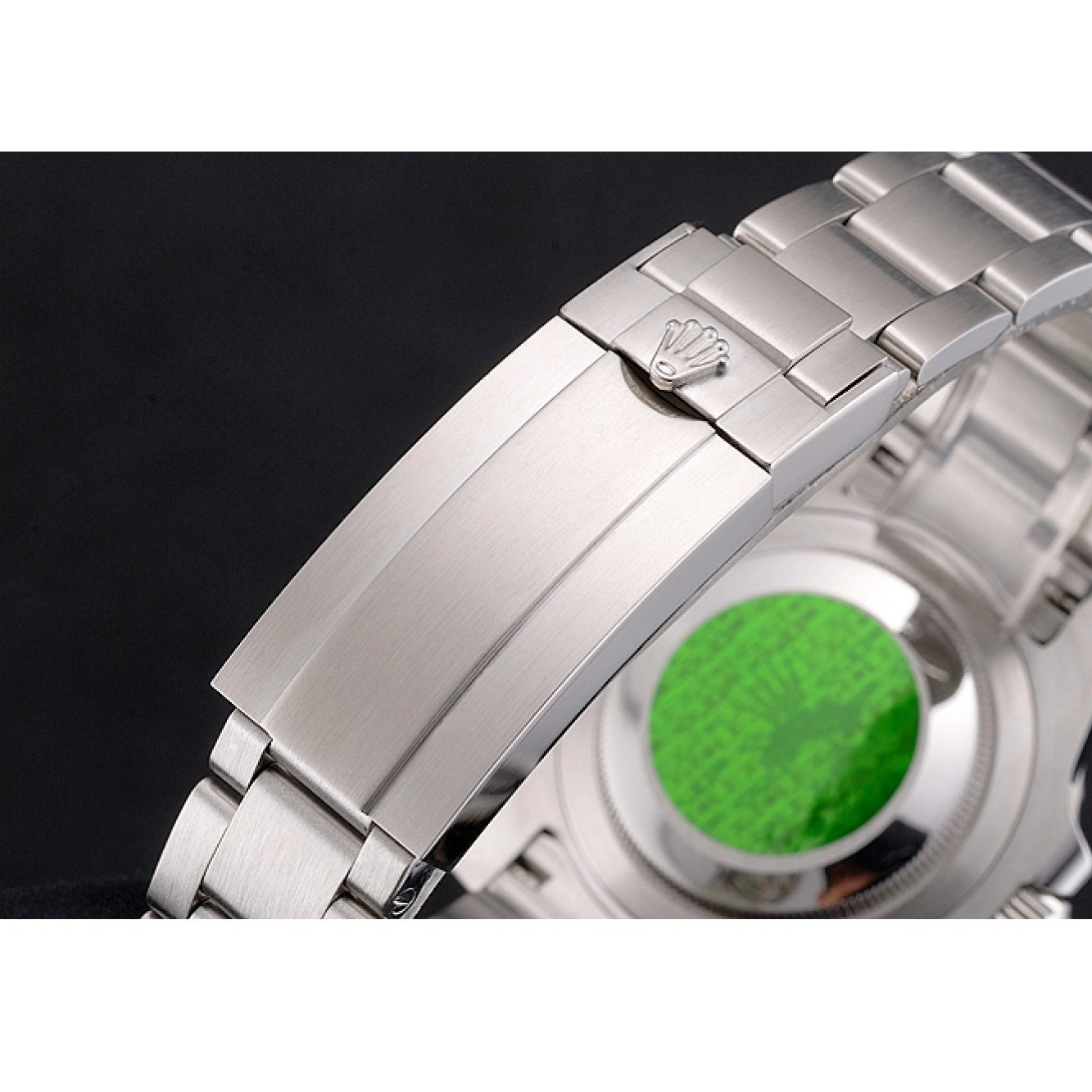 MiroTime 1026 Swiss Rolex Submariner Small Date Black Dial And Bezel Stainless Steel Case And Bracelet